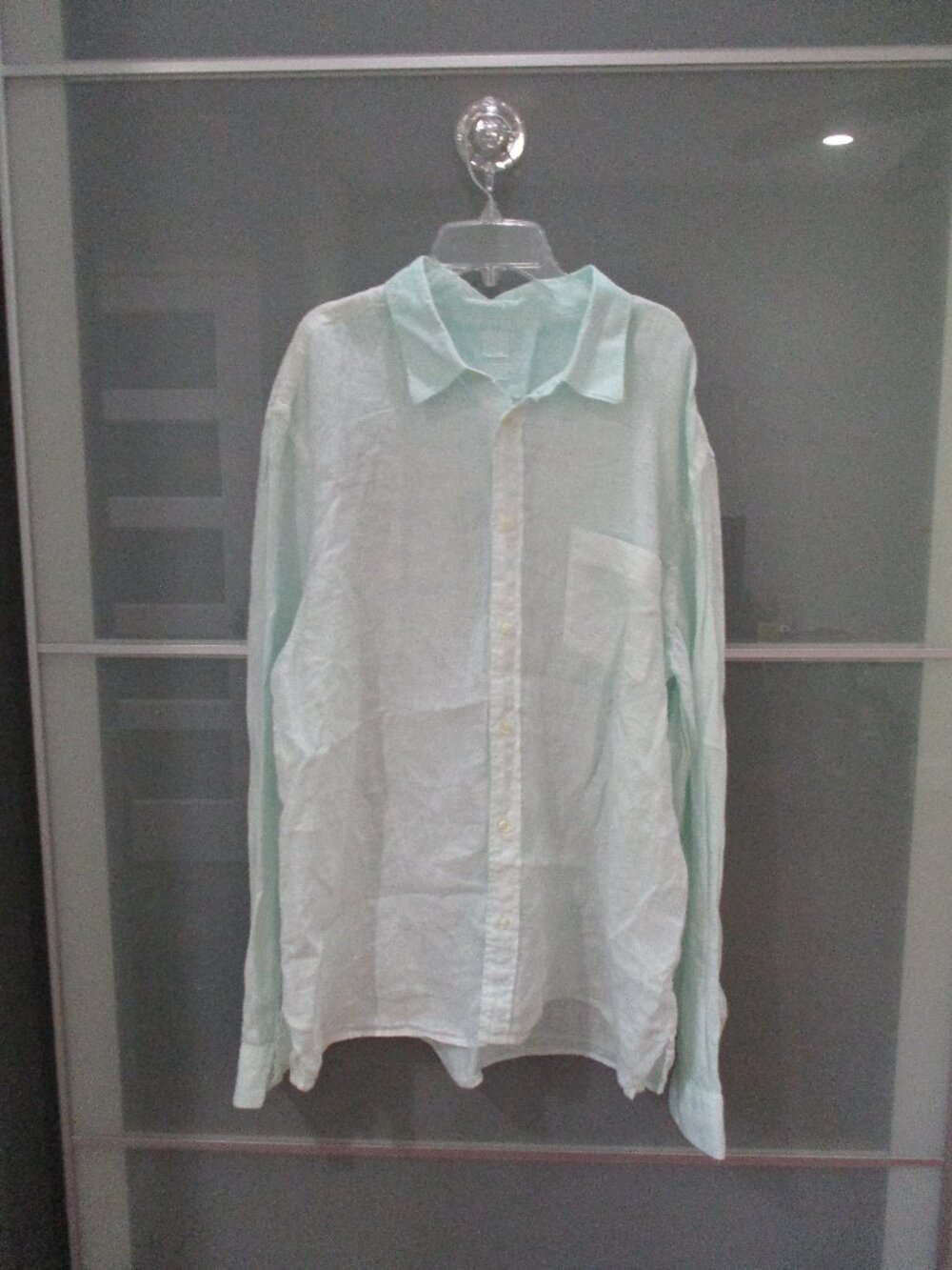 120% Lino Medium Fit Garment Died Long Sleeve 100% Linen Shirt